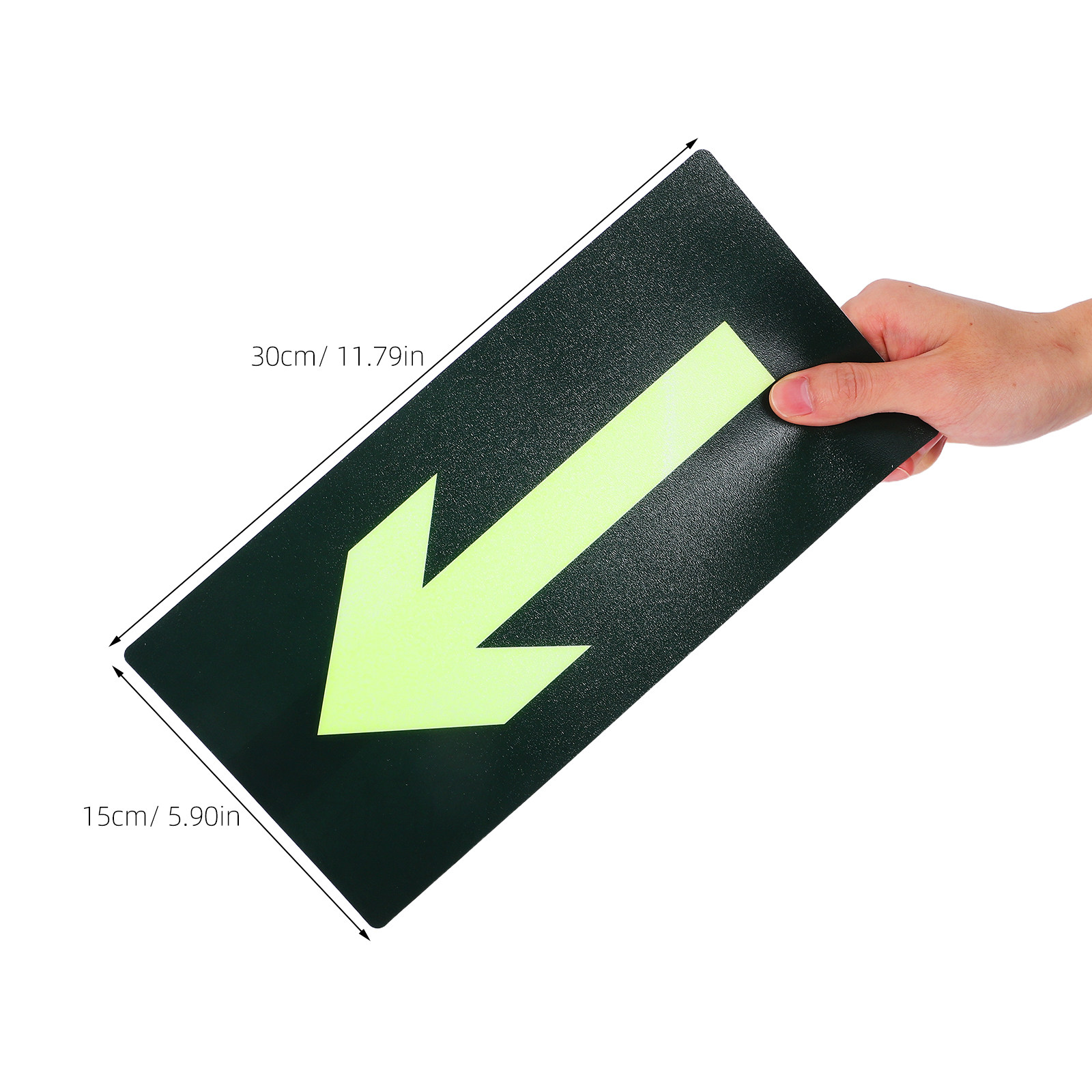8Pcs Fire Evacuation Arrow Sti - Emergency Exit Sign recension och pris