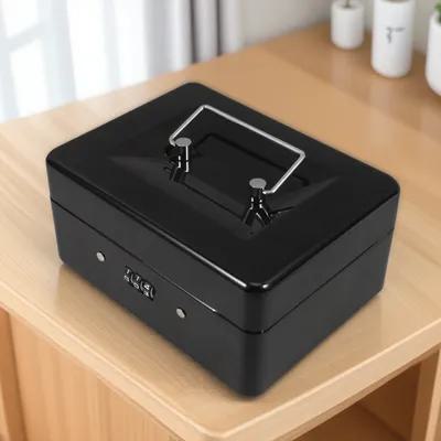 Small Lockable Steel Cash Box  - Lockbox Key Secure recension och pris