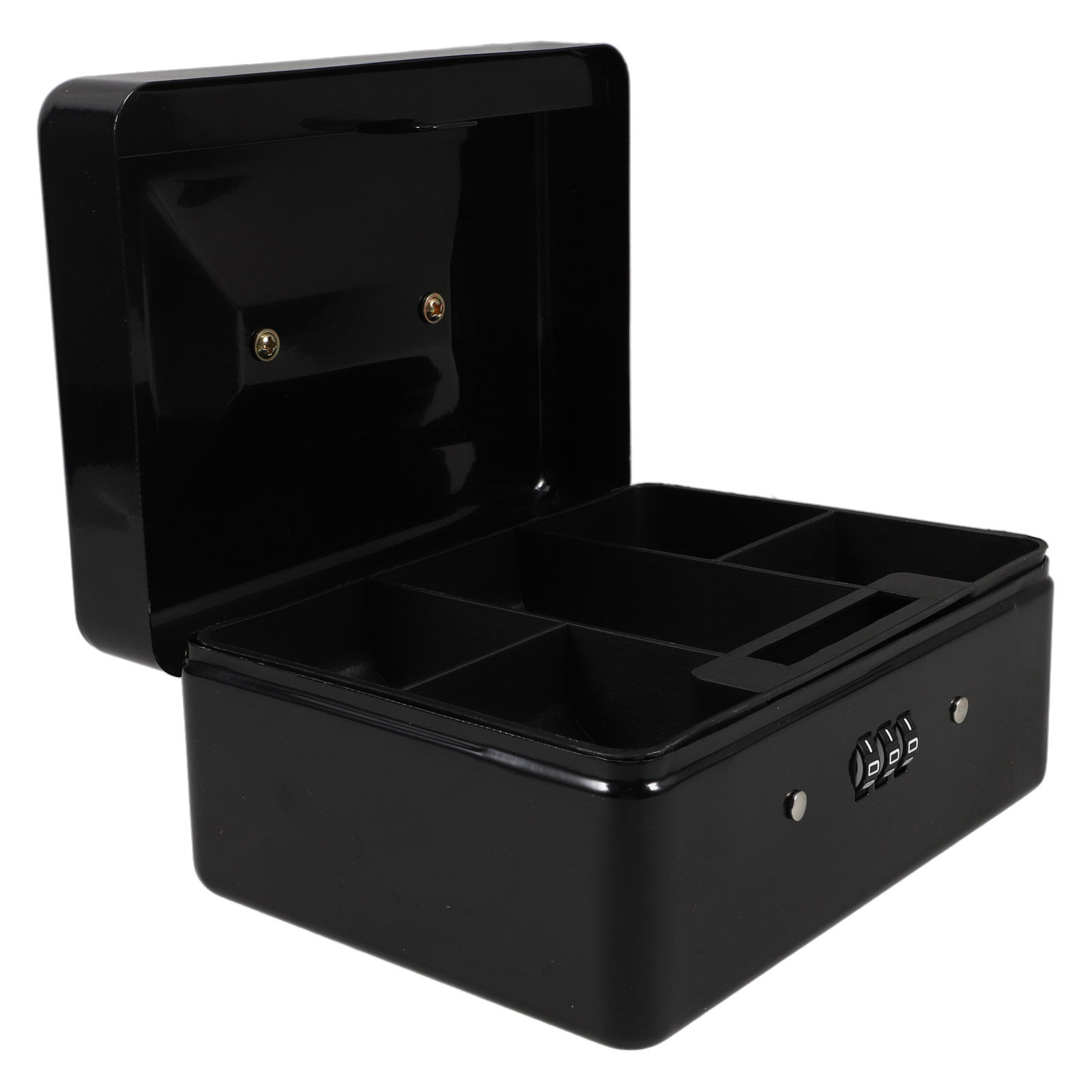 Small Lockable Steel Cash Box  - Lockbox Key Secure recension och pris