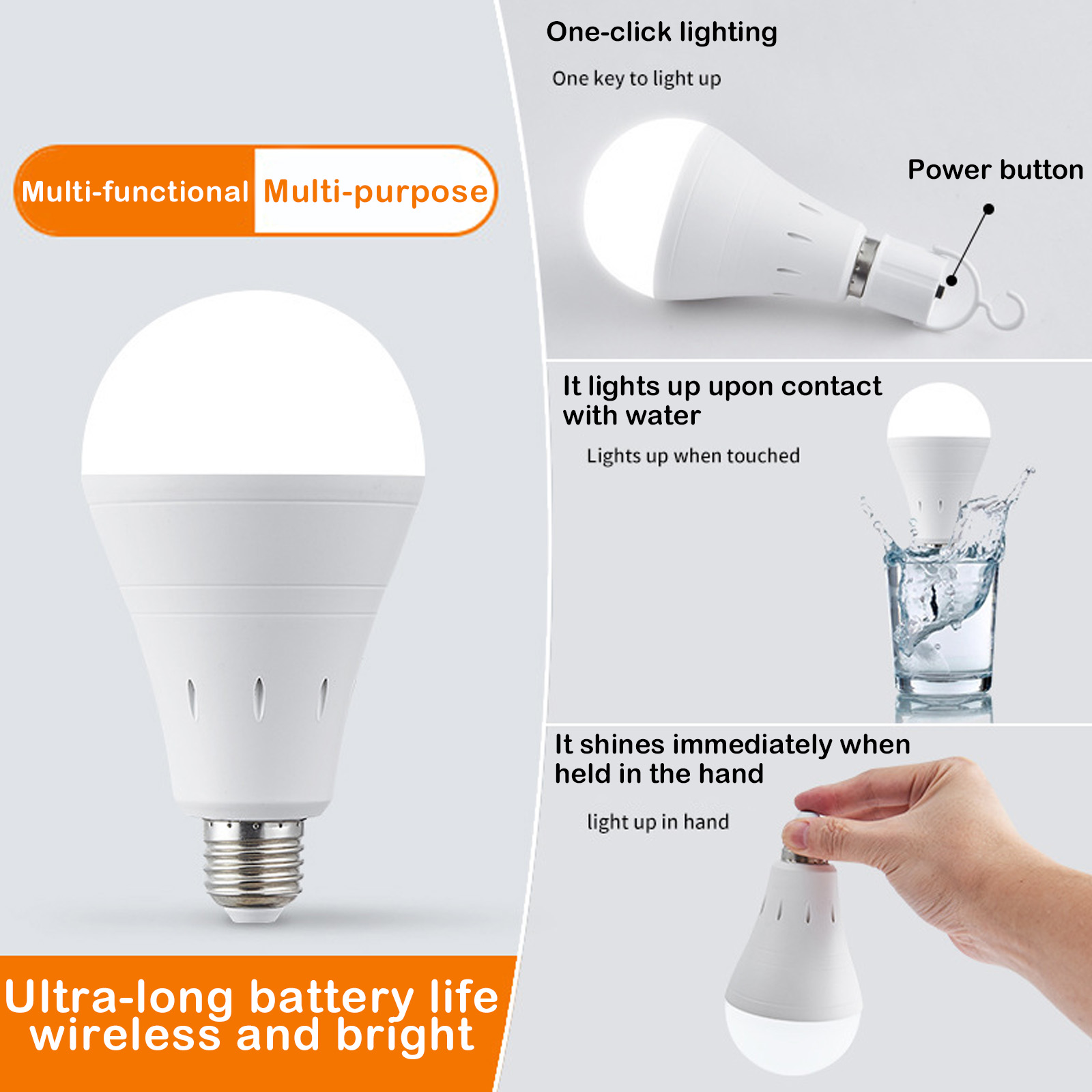 12W Rechargeable LED Emergency - Power Outage Light recension och pris