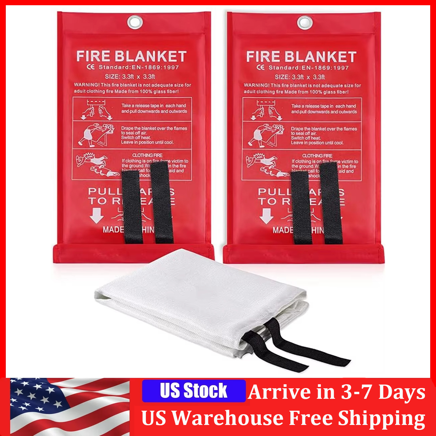 1M*1M Fire Blanket, Kitchen Es - Fire Blanket Kitchen recension och pris
