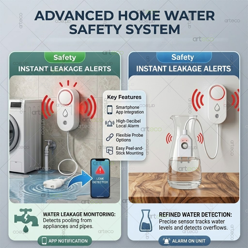 Zigbee Water Leak Detector Sma - Water Alarm Sensor recension och pris