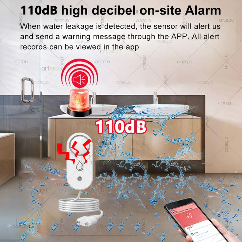 Zigbee Water Leakage Sensor Fl - Water Alarm Sensor recension och pris