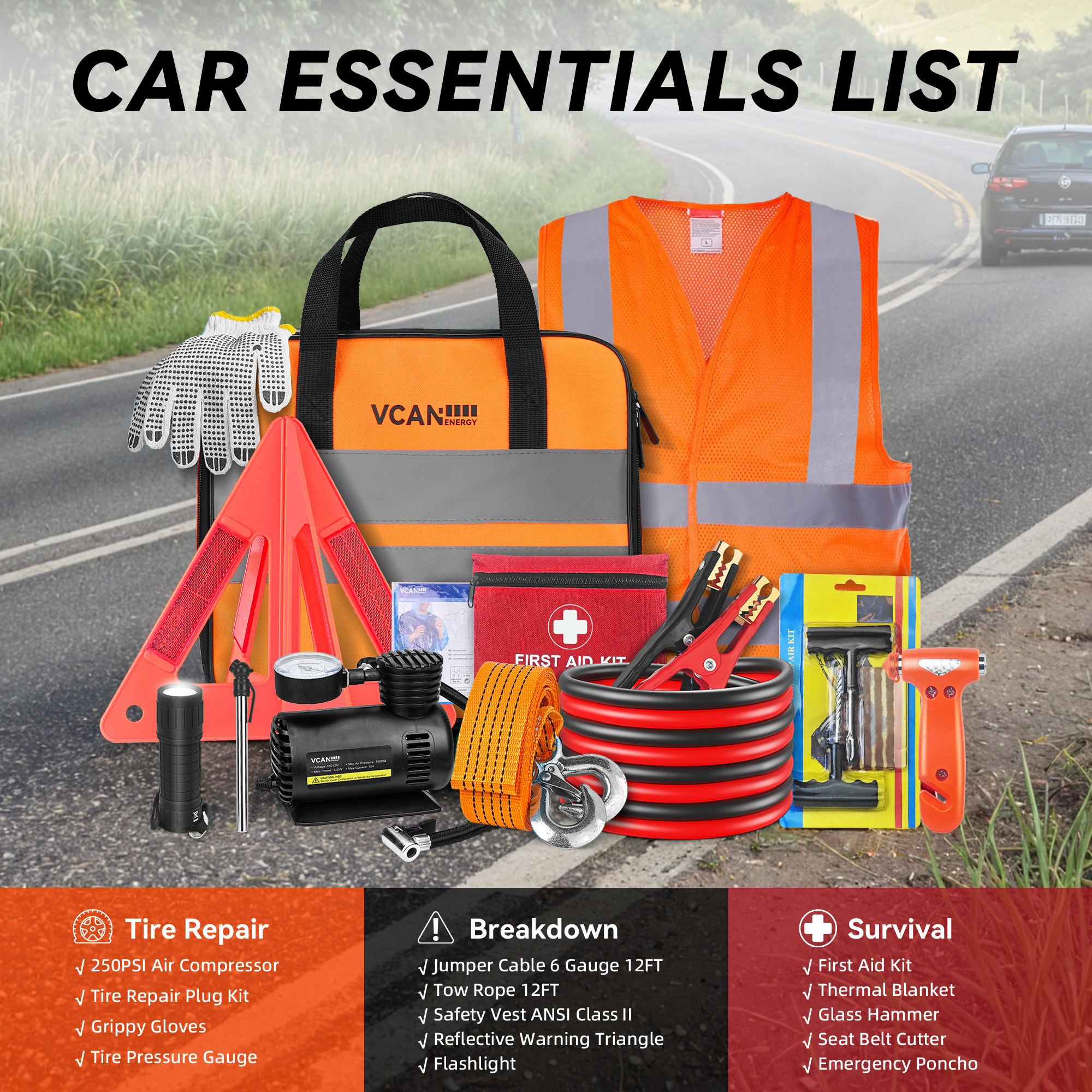 Emergency Safety Kit Bag with  - First Aid Bag Kit recension och pris