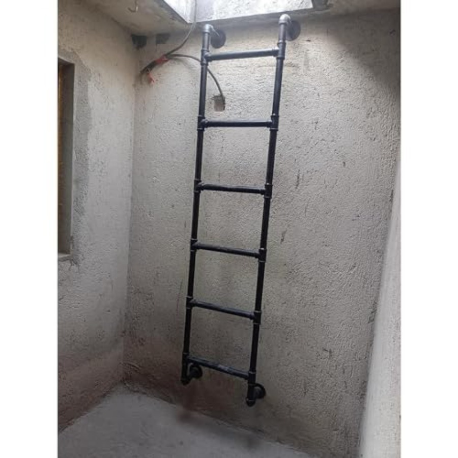 Wall Mounted Metal Step Ladder - Fire Escape Ladder recension och pris