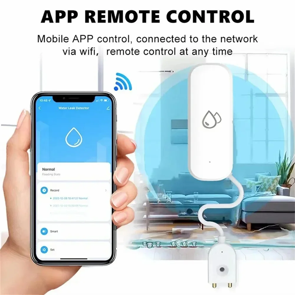 Tuya WiFi Water Sensor Leakage - Water Alarm Sensor recension och pris