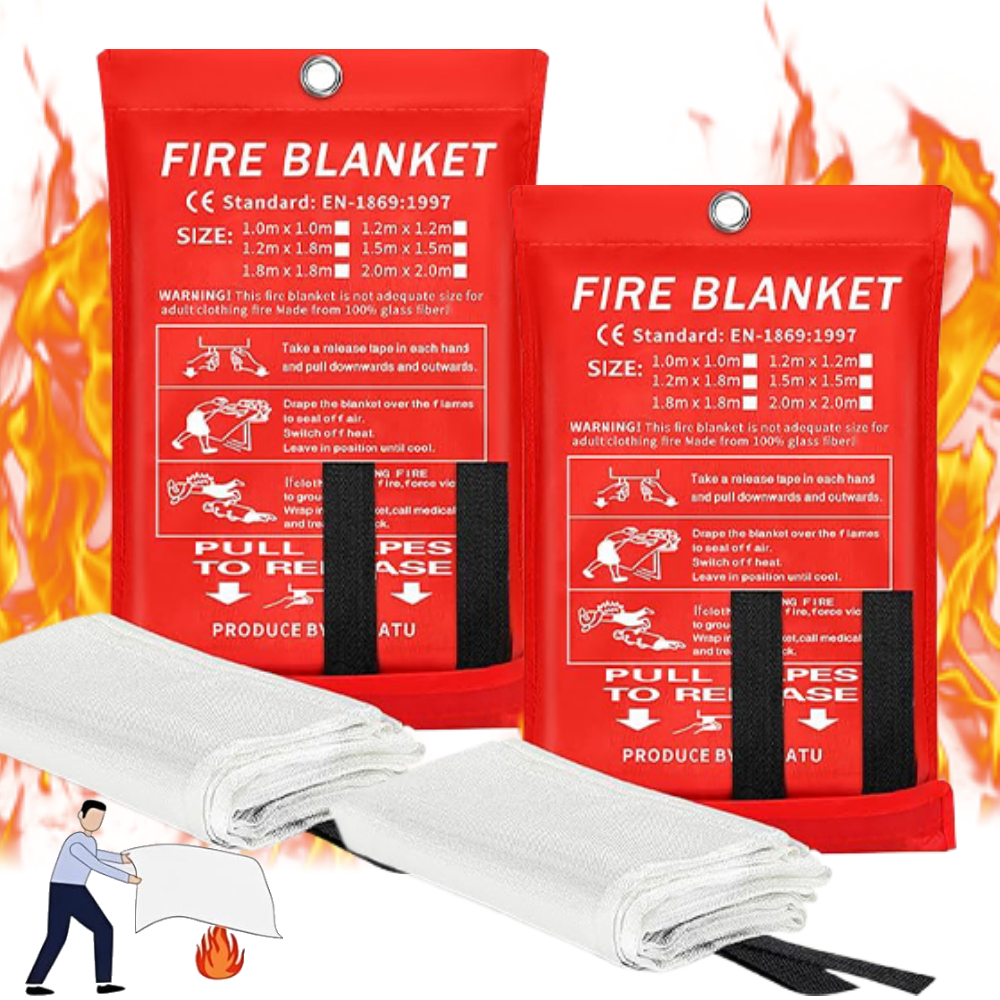Fire Blanket 1/1.2/2M Easy & Q - Fire Blanket Kitchen recension och pris