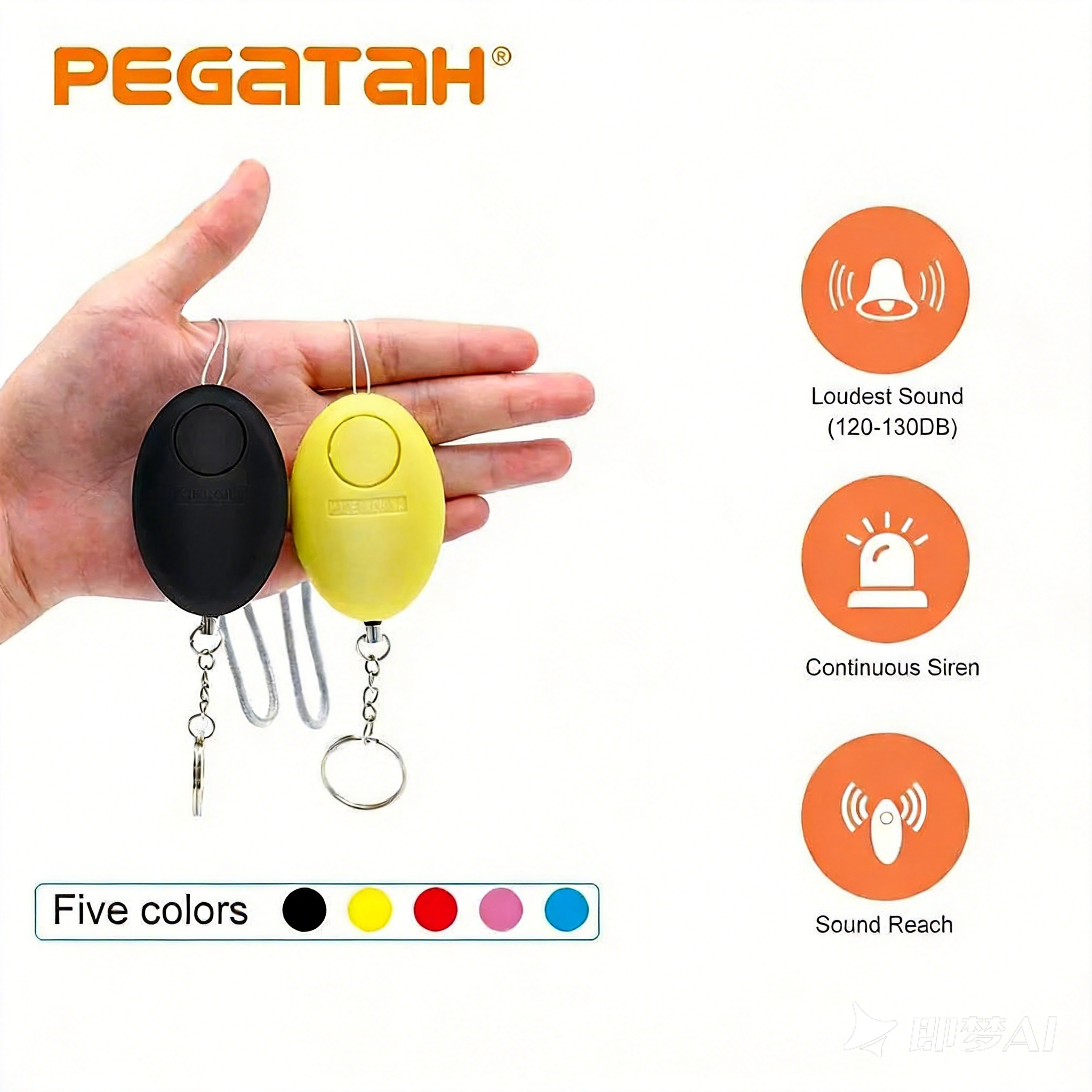 120dB Personal Safety Alarm Ke - Personal Alarm Keychain recension och pris
