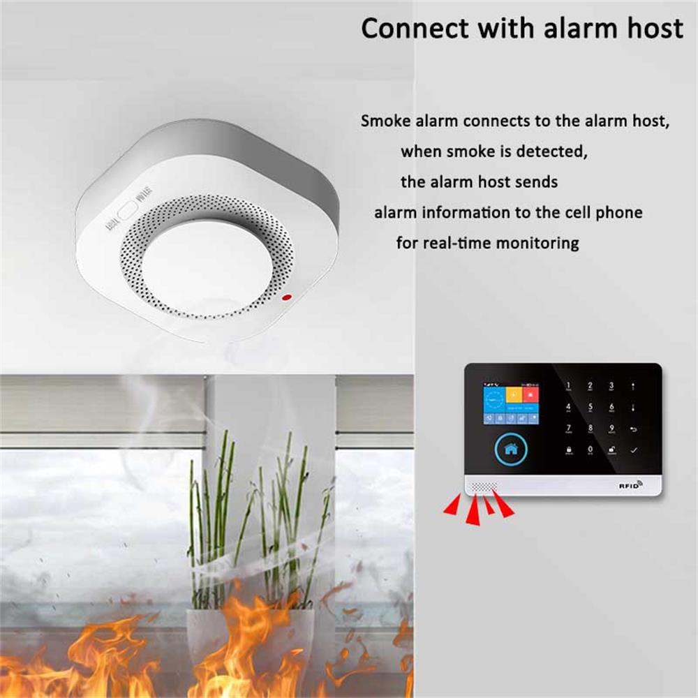 433MHz Wireless Smoke Detector - Smoke Detector Interconnected recension och pris