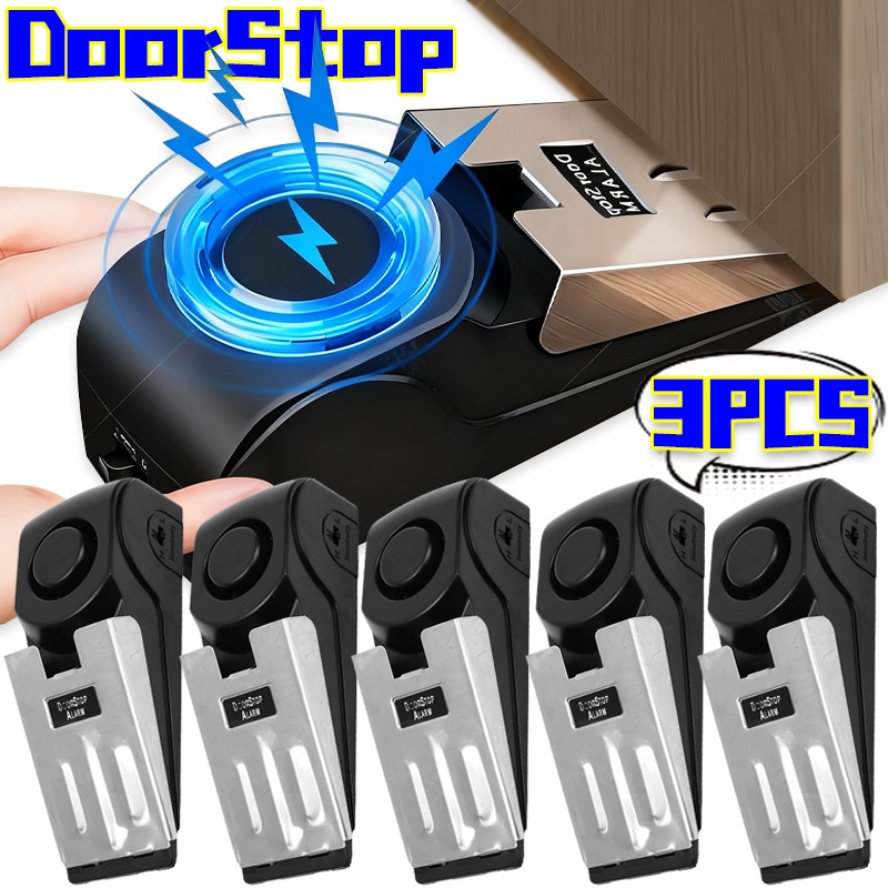 3/1Pcs Door Resistance Alarm W - Door Stop Alarm recension och pris