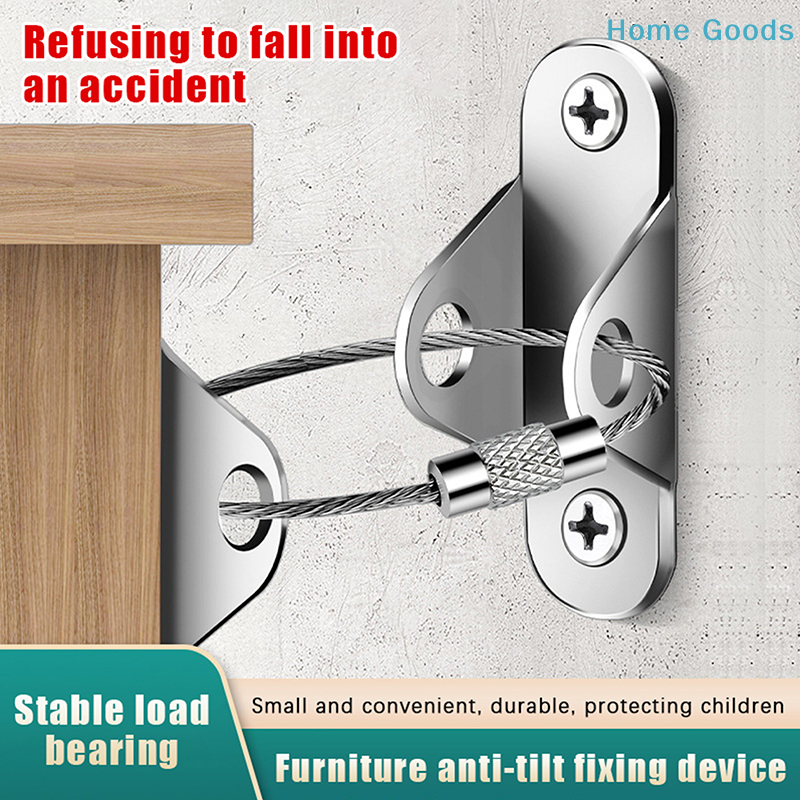 1Set Furniture Anchors Anti Ti - Earthquake Anchor Strap recension och pris