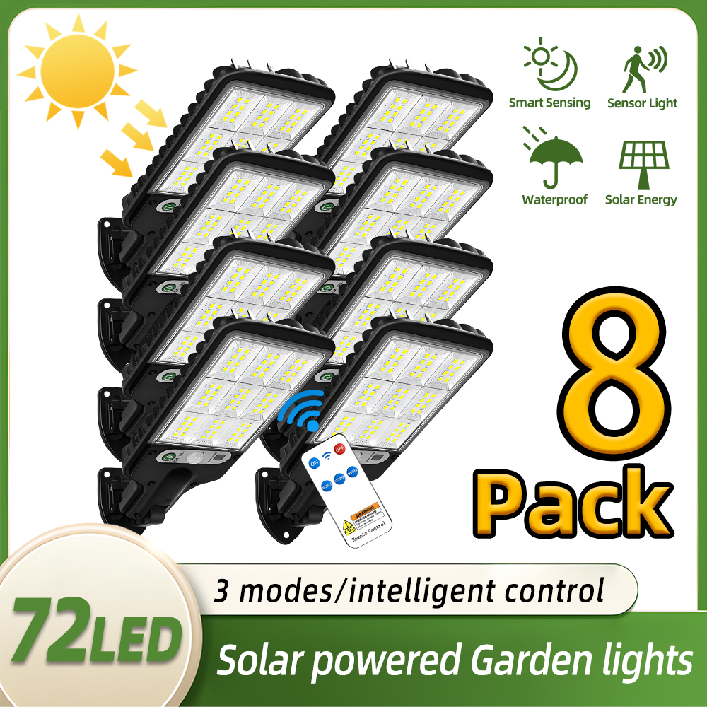1/8pc Solar Outdoor Floodlight - Power Outage Light recension och pris