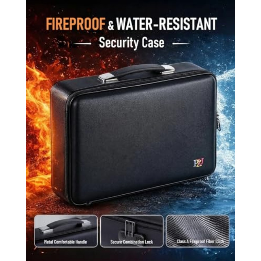 Fireproof Document Box - Hard- - Fire Safe Document recension och pris