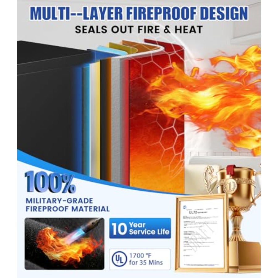 Heavy Duty Fireproof Safe for  - Fire Safe Document recension och pris