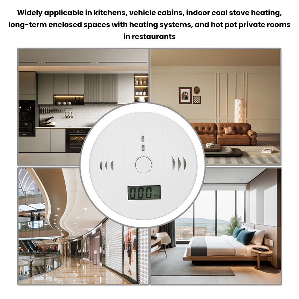 Battery Powered Carbon Monoxid - Smoke Detector Interconnected recension och pris