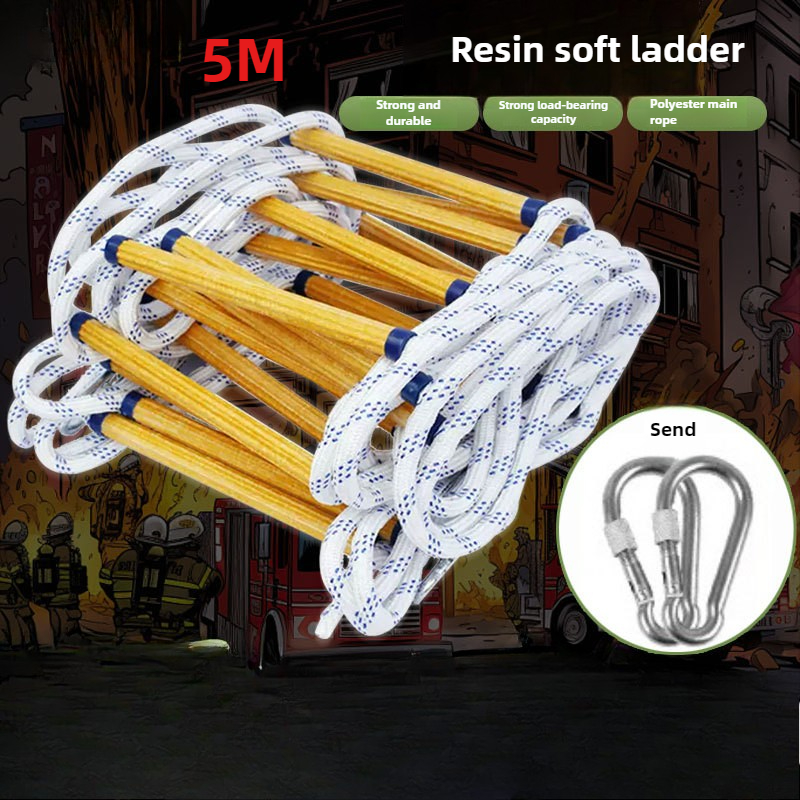 5M Resin Rope Ladder Aerial Wo - Fire Escape Ladder recension och pris