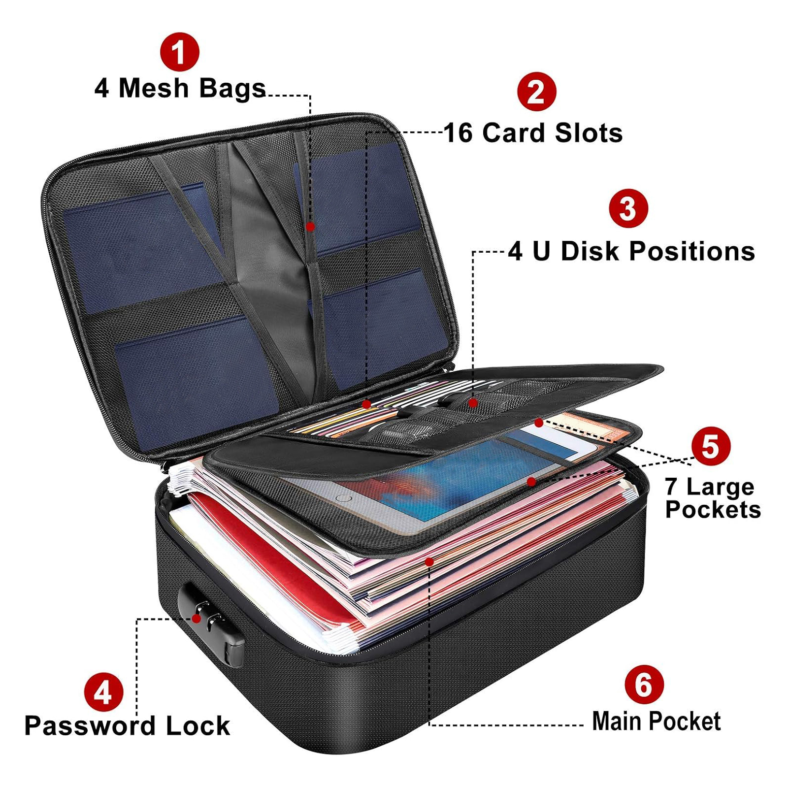 Fireproof Document Bag with Lo - Fire Safe Document recension och pris