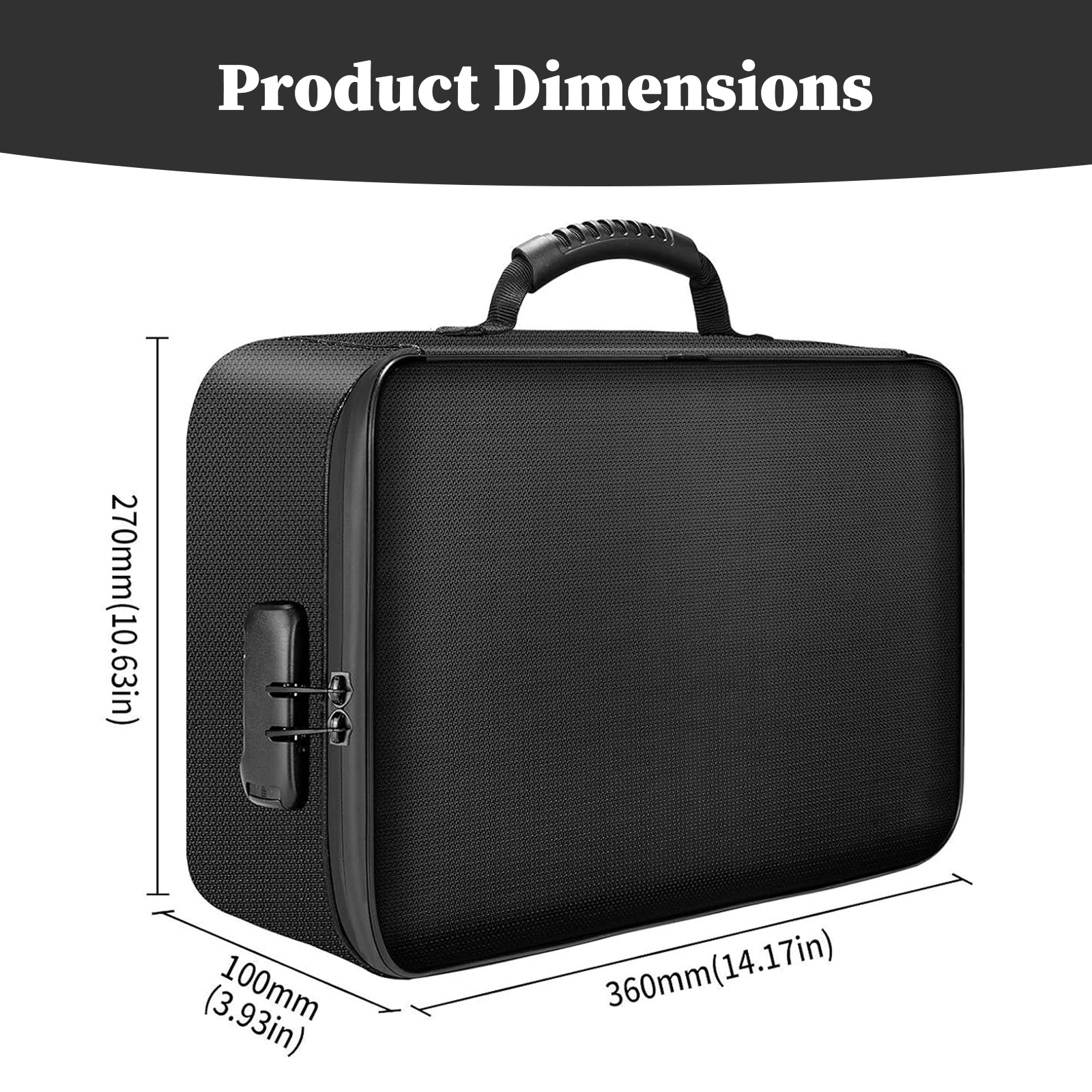 Fireproof Document Bag with Lo - Fire Safe Document recension och pris