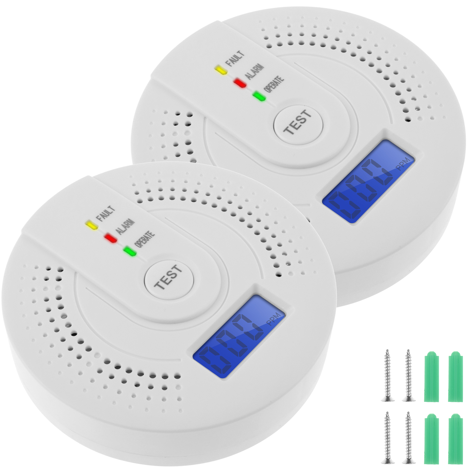 Independent CO Alarm Sensor Ca - Smoke Detector Interconnected recension och pris
